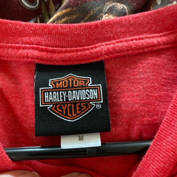 Harley Davidson Idaho Falls Red Graphic Tee Medium - Picture 6 of 7